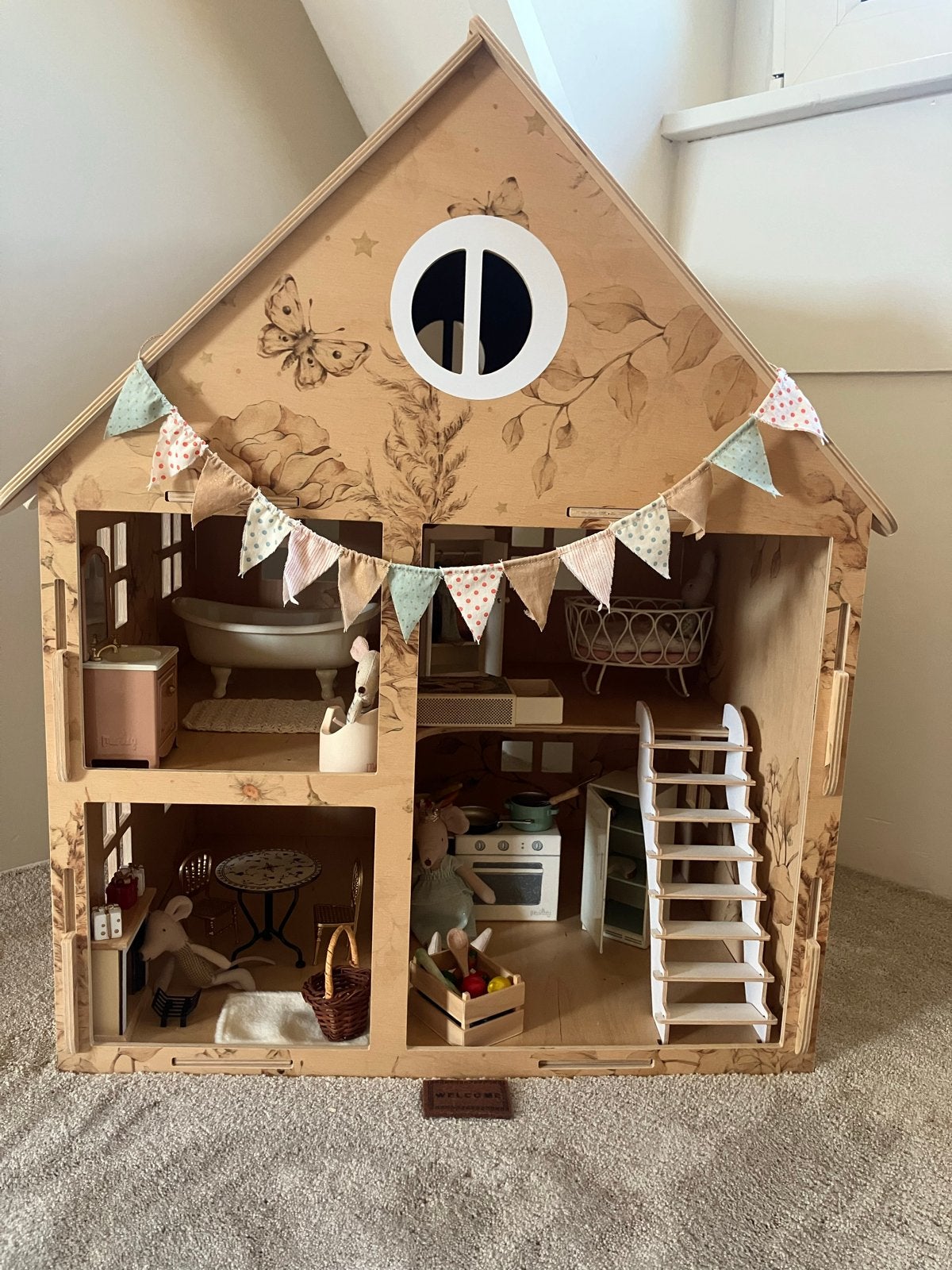 Prachtig Maileg Poppenhuis met complete inrichting, Ophalen, Zo goed als nieuw, Overige typen