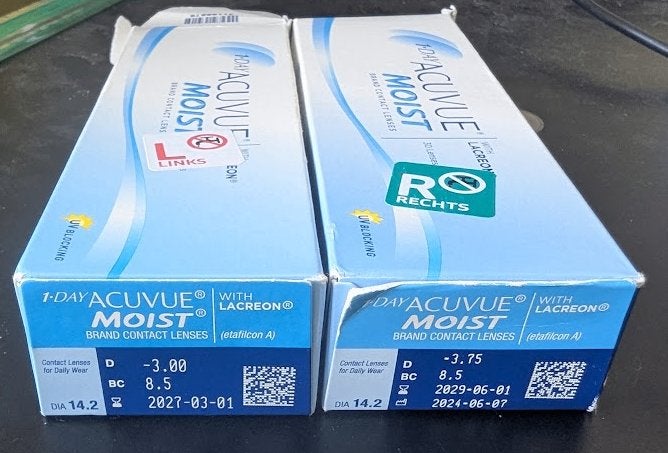Gratis - Acuvue Moist daglenzen, Ophalen, Nieuw, Ogen, Overige typen