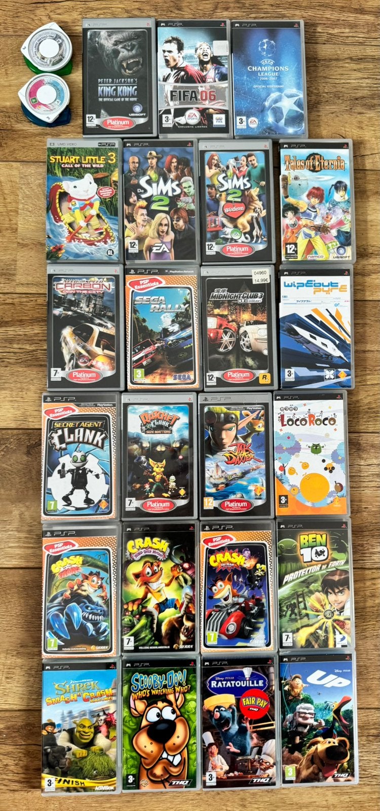 24psp spellen en 1 film, Spelcomputers en Games, Games | Sony PlayStation Portable, 1 speler, Zo goed als nieuw, Vanaf 3 jaar