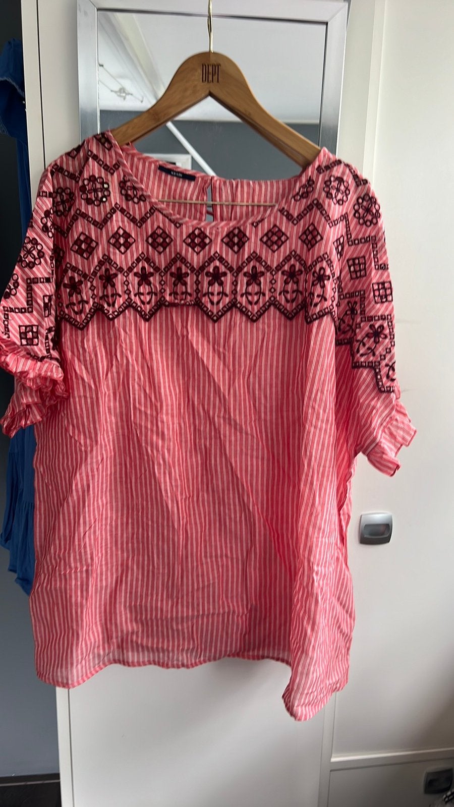 Nieuwe dames top zalm kleirig Kiabi 50/52, Maat 46/48 (XL) of groter, Nieuw, Ophalen of Verzenden, Korte mouw