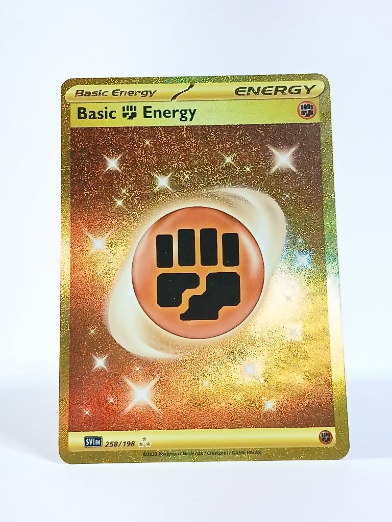 Pokémon - Scarlet & Violet - Basic Fighting Energy - 258/198, Verzenden, Zo goed als nieuw, Losse kaart, Foil
