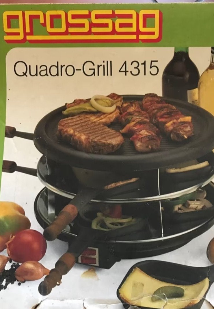 8 PERS. GOURMETSTELSEL " GROSSAG" MET GRILPLAAT, Witgoed en Apparatuur, Ophalen, 8 personen of meer