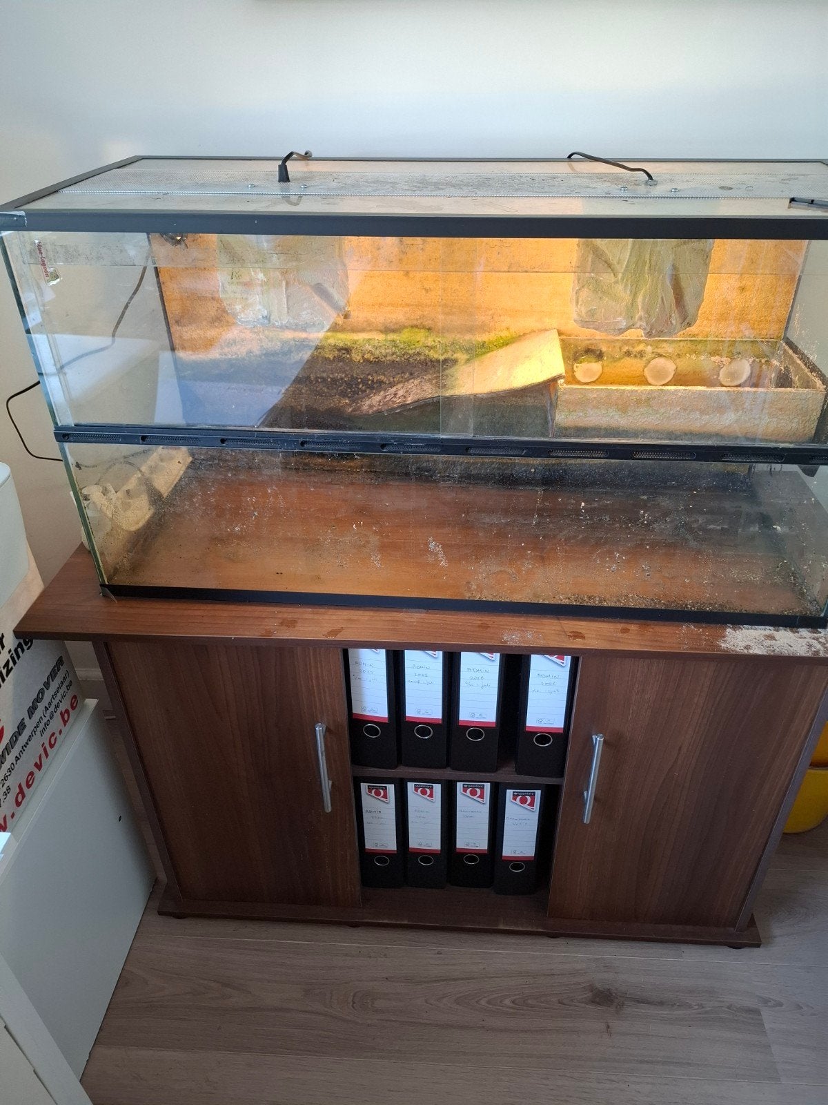 Aquarium bedoeld voor waterschildpadden 1,00x0,41x0,52 m, Dieren en Toebehoren, Ophalen, Gebruikt