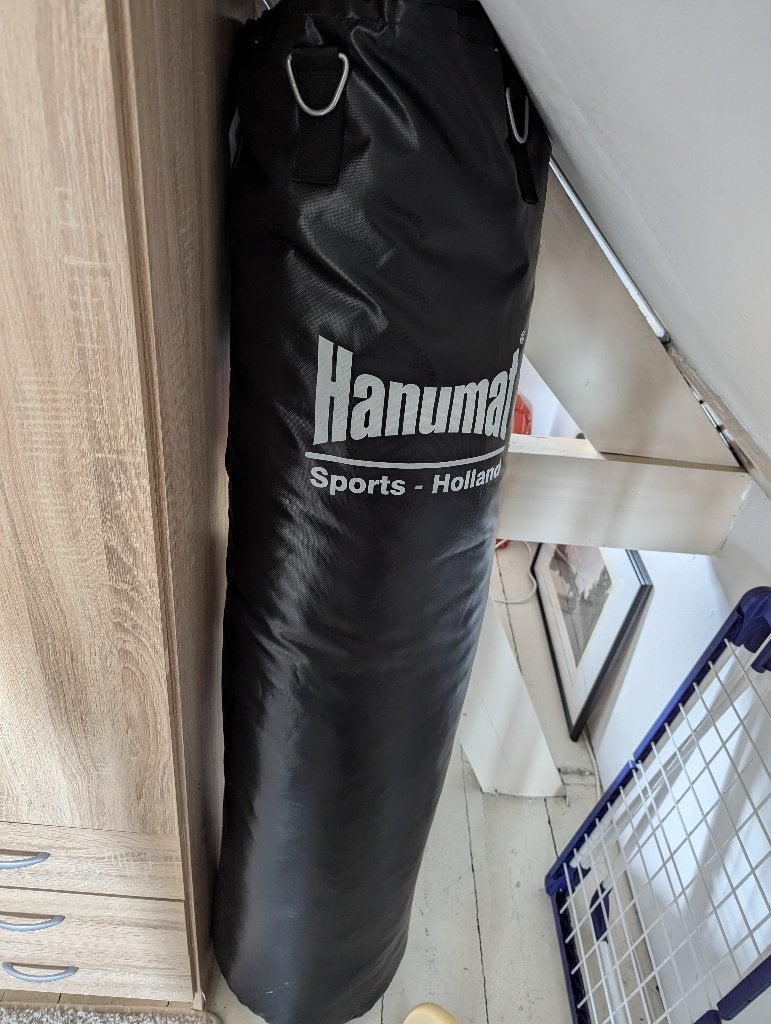 Hanumat bokszak 150cm inclusief ketting 30cm, Ophalen, Zo goed als nieuw, Bokszak