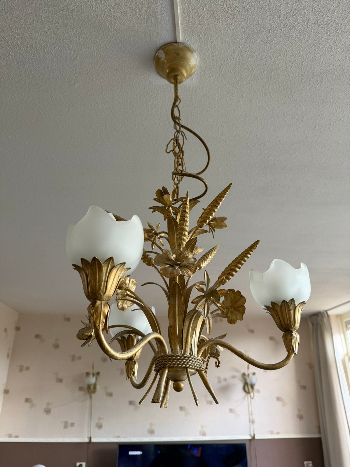Vintage Hans Kögl korenaren lampen set (5 stuks), Ophalen, Gebruikt