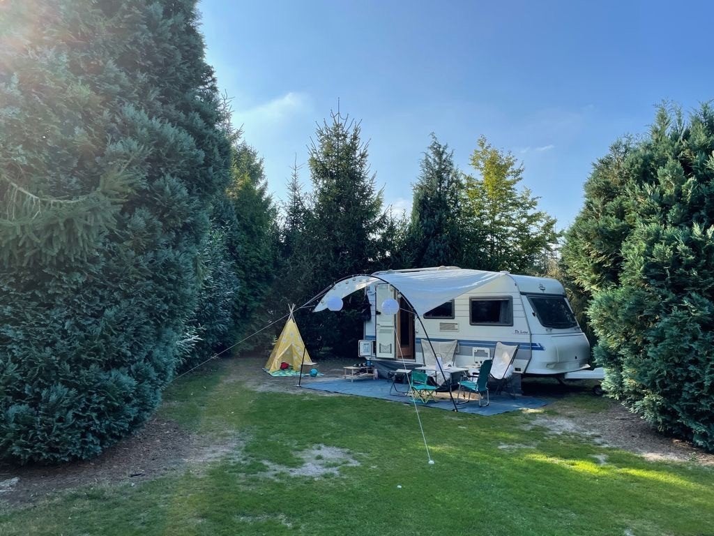 Hobby Deluxe Caravan met luifel en voortent, goede staat., Caravans en Kamperen, Ophalen of Verzenden