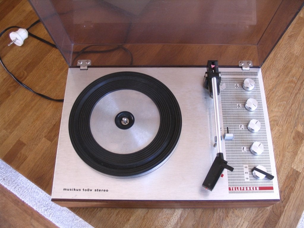 60's Telefunken musikus 108v vintage, Ophalen of Verzenden, Gebruikt, Platenspeler, Overige merken