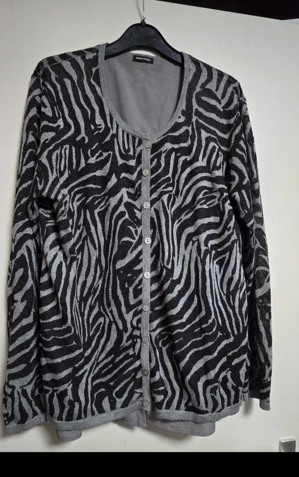 Gerry Weber vest met zebraprint maat M, Zwart, Maat 42/44 (L), Ophalen of Verzenden, Zo goed als nieuw