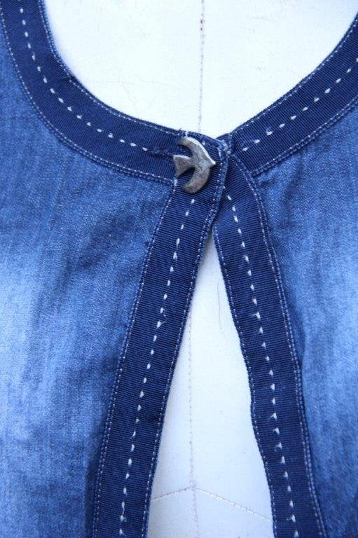 Bolero blauw Indies mt T1 (36) Vaste prijs, Blauw, Ophalen of Verzenden, Zo goed als nieuw, Indies