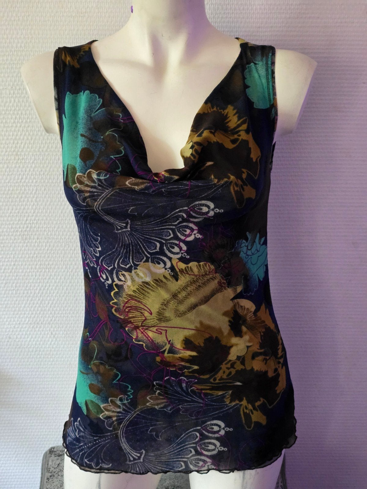 St-Martins dames top met bloemenprint, maat M, Kleding | Dames, Maat 38/40 (M), Meerkleurig, St-Martins, Ophalen of Verzenden