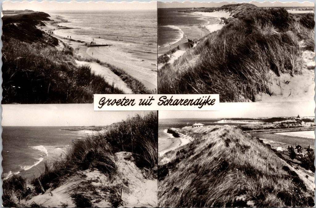Groeten uit Scharendijke - 4 ansichtkaarten, Verzenden, 1960 tot 1980, Gelopen, Zeeland