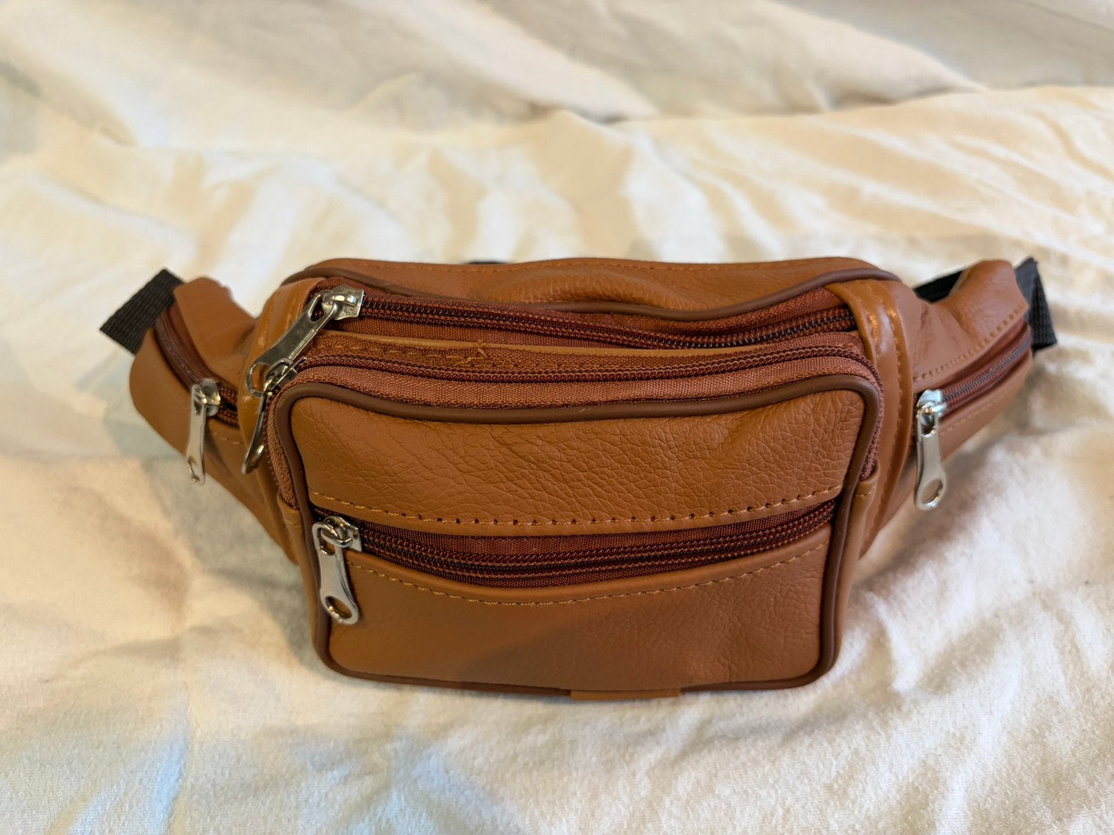 Heuptasje PU Leer - 7 Vakken, Verstelbare Riem, 20 tot 30 cm, Bruin, Minder dan 40 cm, Ophalen of Verzenden