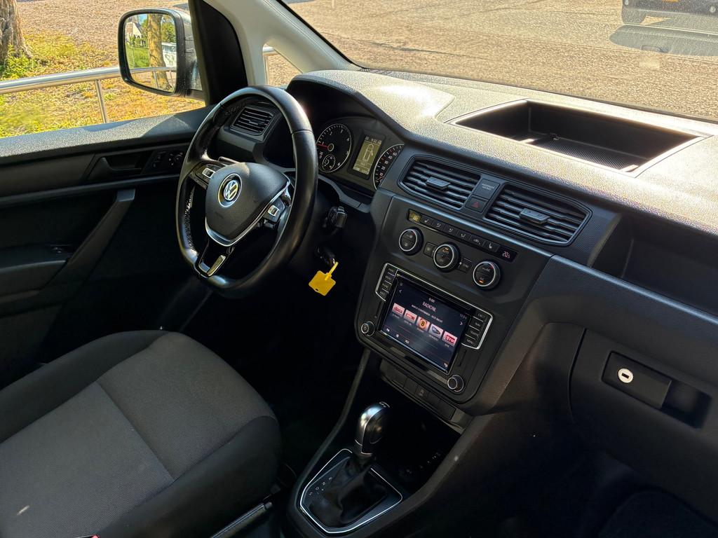 Volkswagen Caddy 2.0 TDI L2H1 BMT Maxi Highline | Automaat +, Auto's, Bestelauto's, Stof, Gebruikt, 4 cilinders, Volkswagen