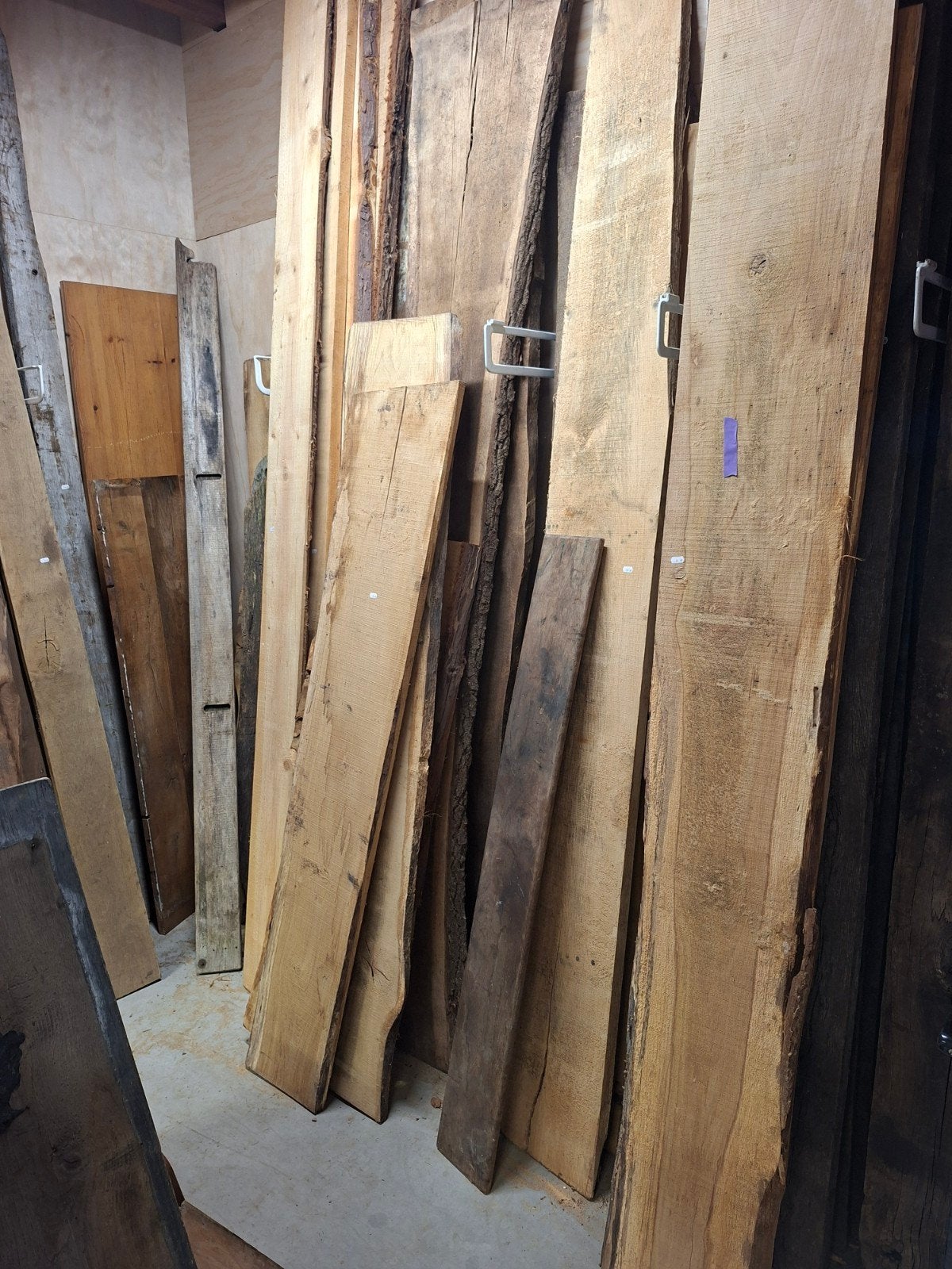 Eiken planken, balken en sporen, Ophalen, Gebruikt