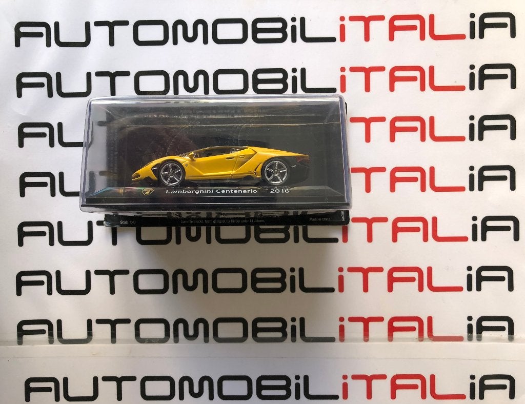 Lamborghini Centenario giallo 2016 1:43, Ophalen of Verzenden, Nieuw, Auto, Overige merken