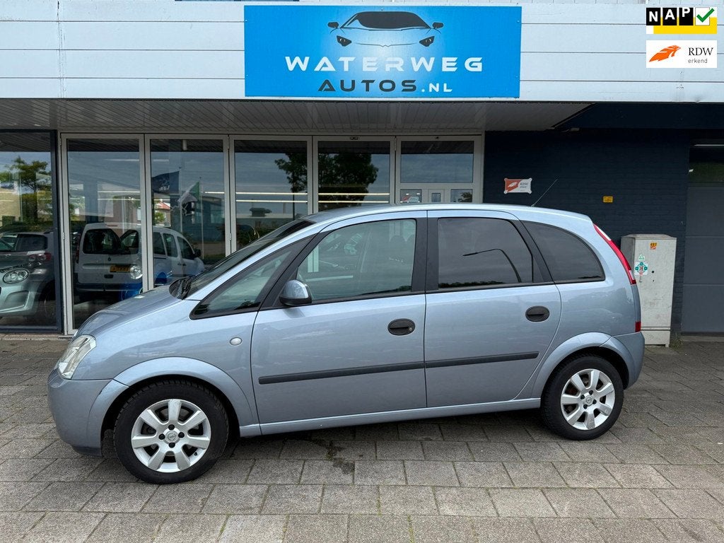 Opel Meriva 1.6-16V Maxx Cool Clima/Electr.pakket/revisie sc, Auto's, Opel, Gebruikt, Zwart, 4 cilinders, Startonderbreker
