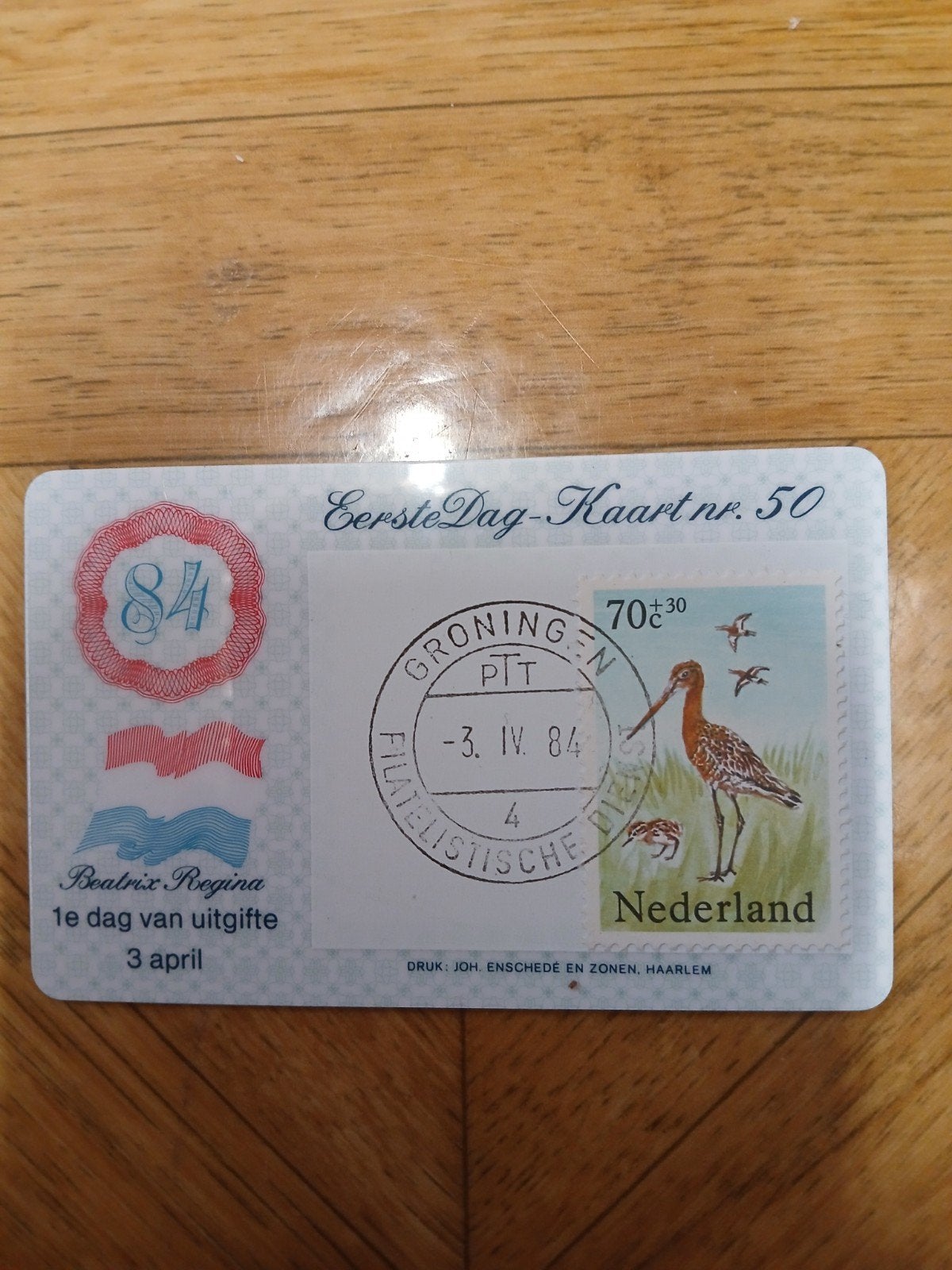 Eerste Dag-Kaart nr. 50 Beatrix Regina 1984, Postzegels en Munten, Ophalen of Verzenden, Onbeschreven, Nederland