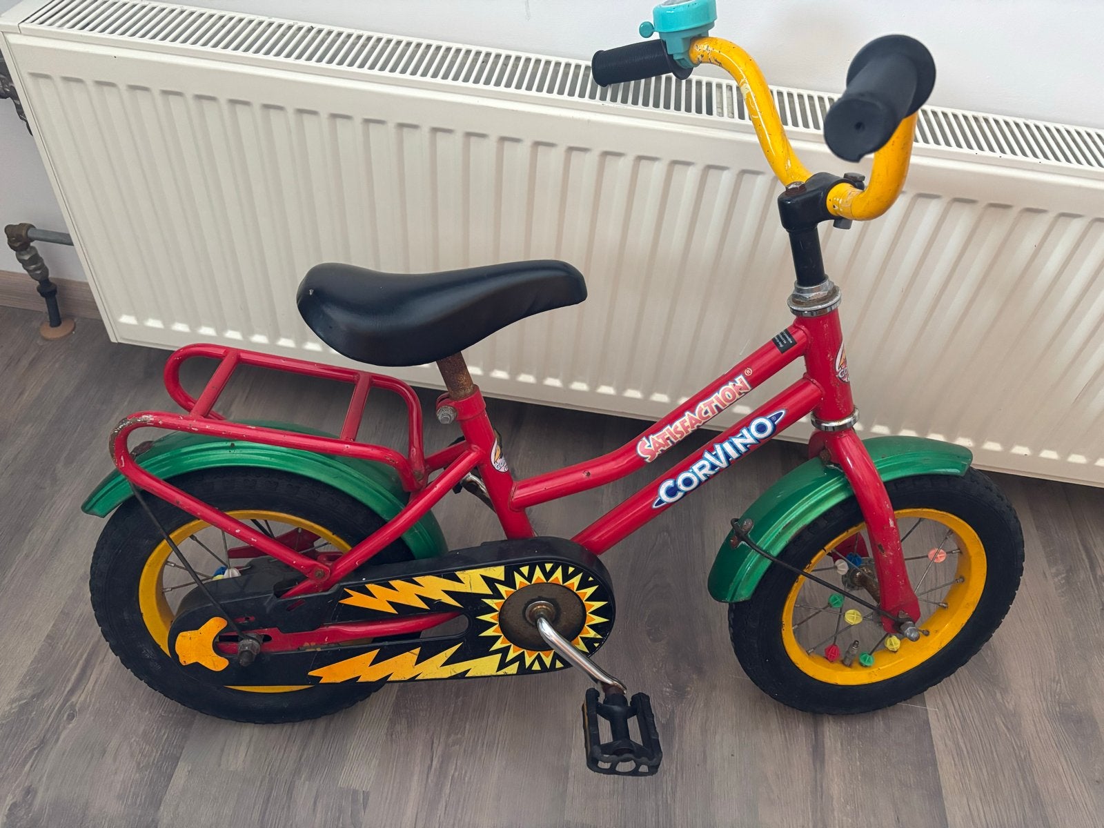 Corvino kinderfiets 12.5 inch, Ophalen, Gebruikt, Terugtraprem, Minder dan 16 inch