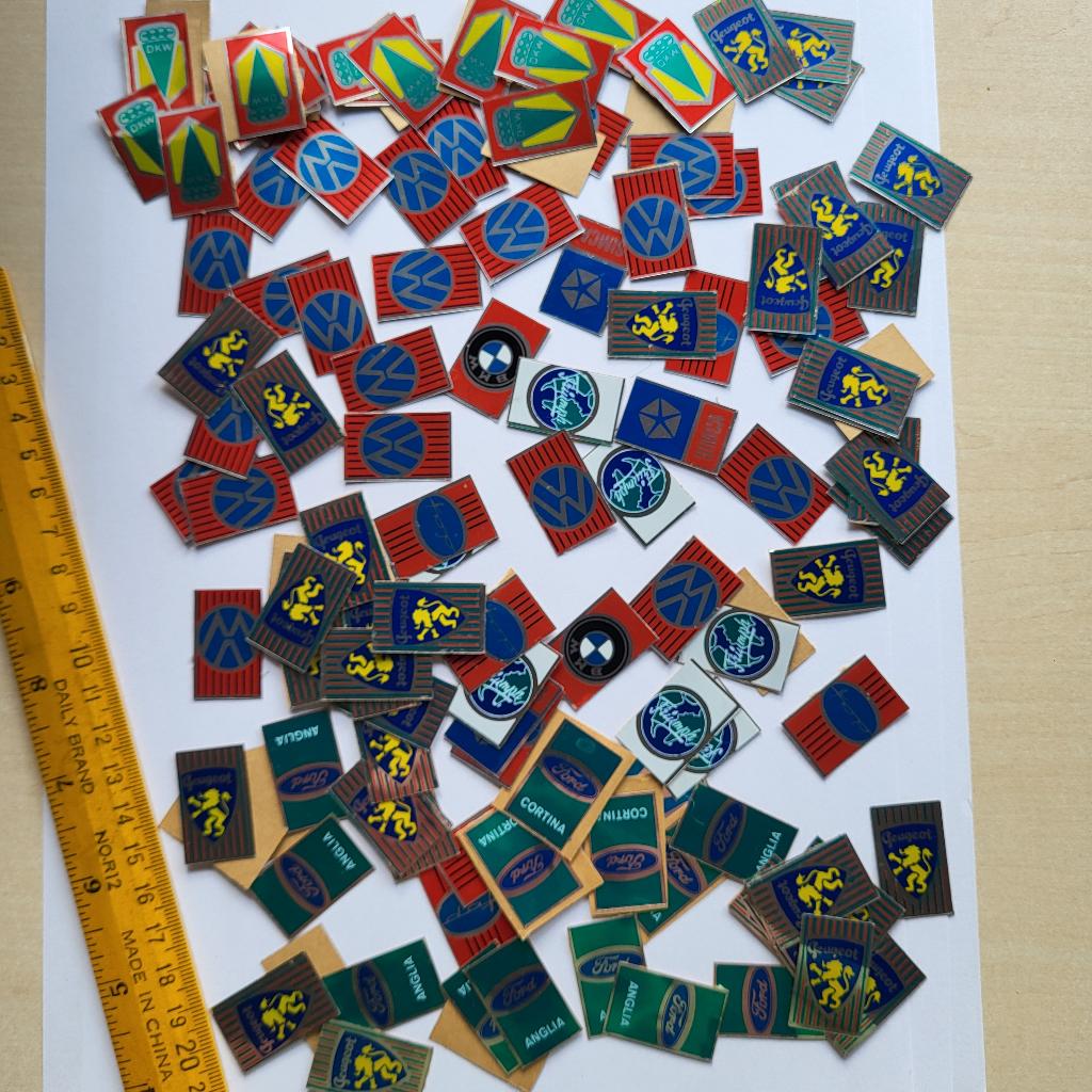 Kaartjes voor in oude sleutelhangers DAF VW Ford DKW BMW, Gebruikt, Transport, Verzenden, Nvt