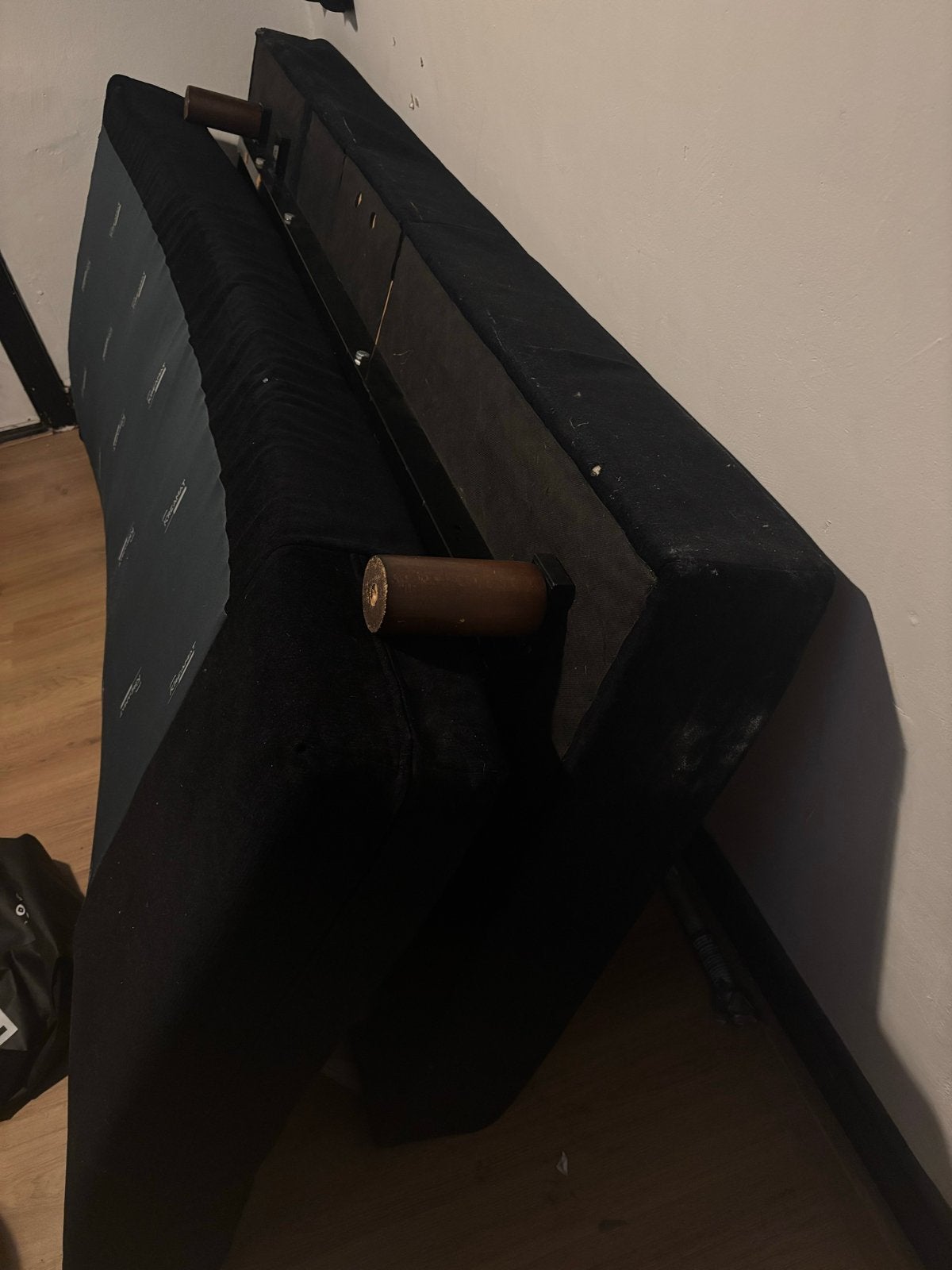 Kreamat eenpersoons boxspring 80x200 cm, Ophalen, Gebruikt, Eenpersoons, Zwart
