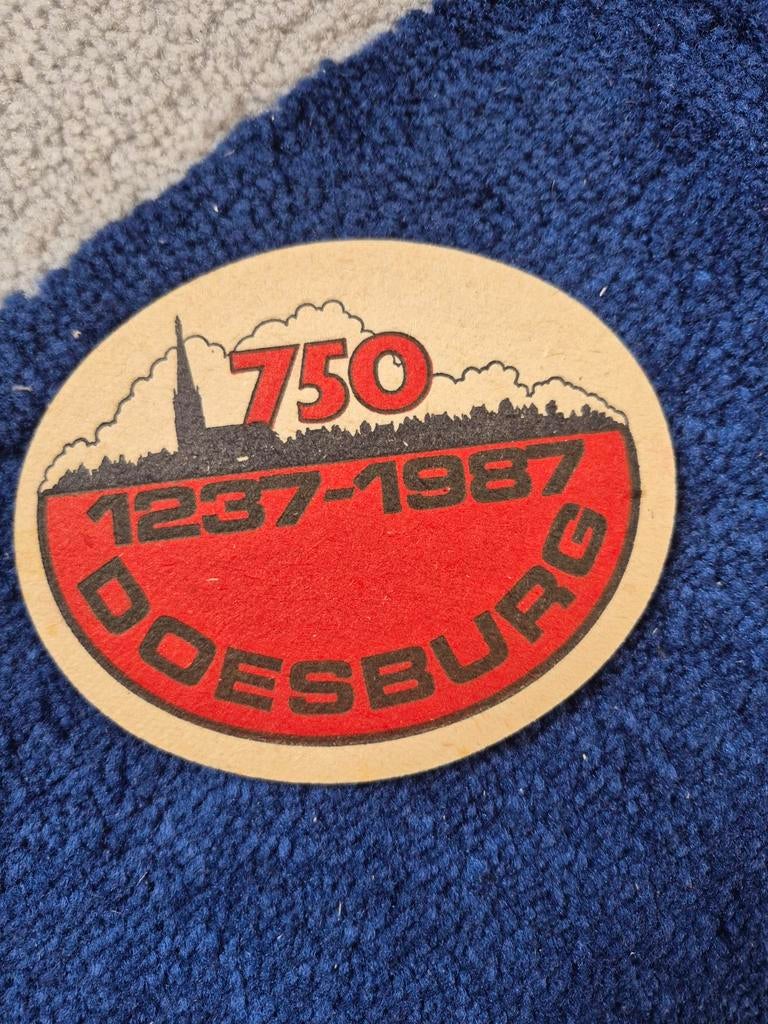Amstel bierviltje Doesburg 750 jaar 1237-1987, Ophalen of Verzenden