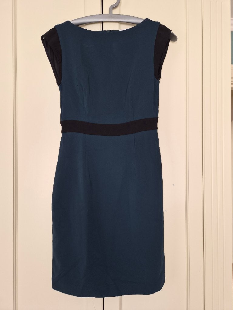 Reiss jurk, aansluitend, dames, groen, zwart, maat 34, Kleding | Dames, Jurken, Reiss, Ophalen of Verzenden, Zo goed als nieuw