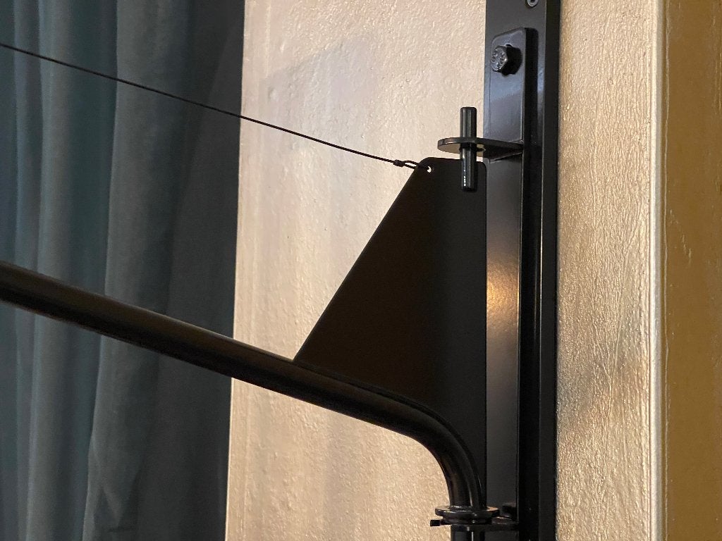 Vitra Potence Wandlamp – Zwart | Jean Prouvé, Ophalen, Zwart, E27 (groot), Zo goed als nieuw