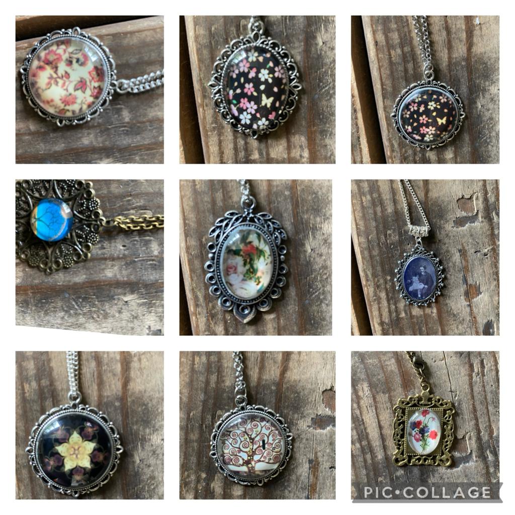 Unieke Epoxy Kettingen met Diverse Designs, Ophalen of Verzenden, Zo goed als nieuw