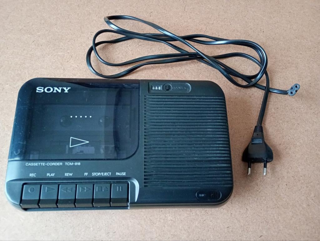 Sony Cassette-corder TCM 818, Ophalen of Verzenden, Sony