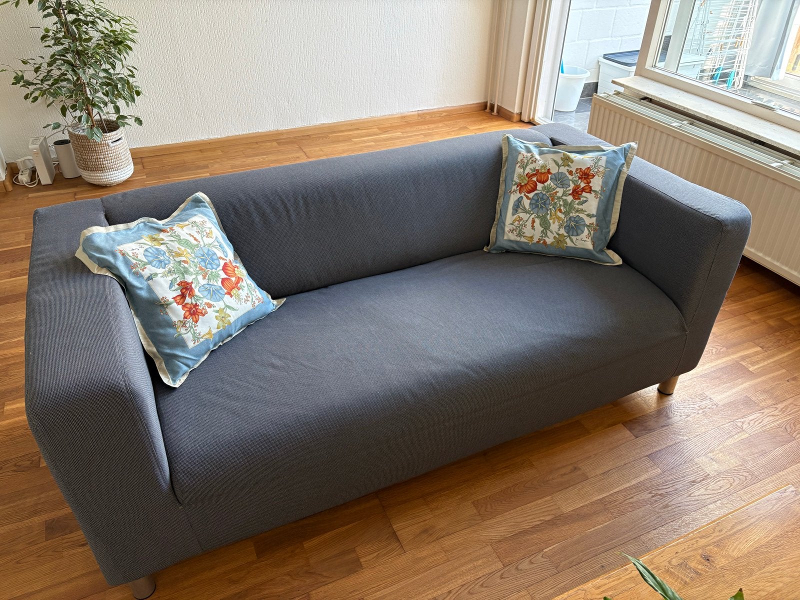 IKEA Klippan Sofa - Grijs (exclusief kussens), Ophalen, Gebruikt, 150 tot 200 cm, Tweepersoons