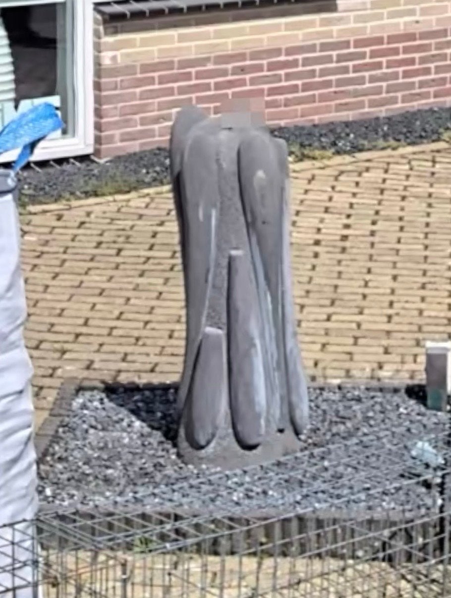 Mooi fontein ornament met bak en grind, Tuin en Terras, Ophalen, Gebruikt