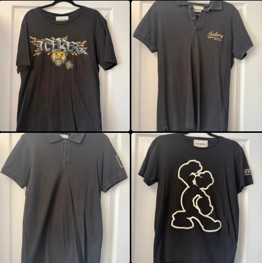 T-shirt/Polo’s van Iceberg, Ophalen, Gedragen, Maat 48/50 (M), Zwart