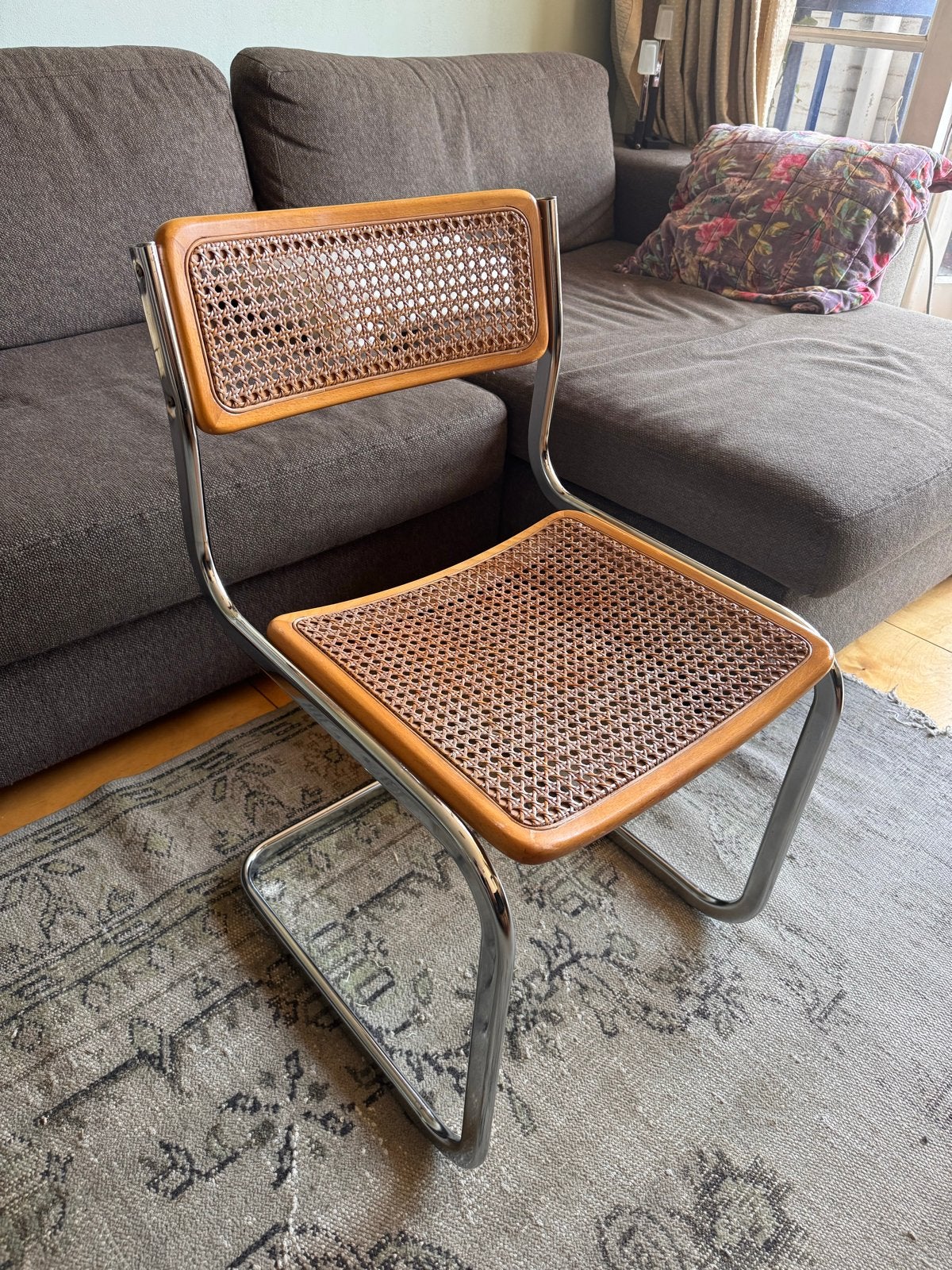 Cesca ‘Made in Italy’ - Cantilever stoel chrome (vintage), Ophalen, Gebruikt, Bruin, Eén