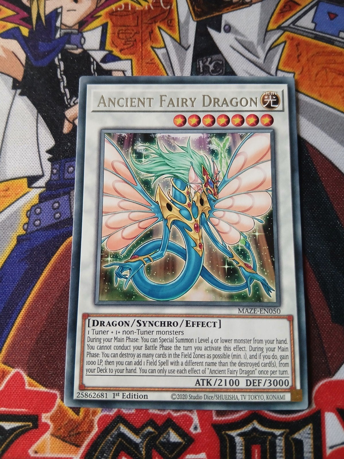 Ancient Fairy Dragon - Rare MAZE - Yu-Gi-Oh, Ophalen of Verzenden, Zo goed als nieuw