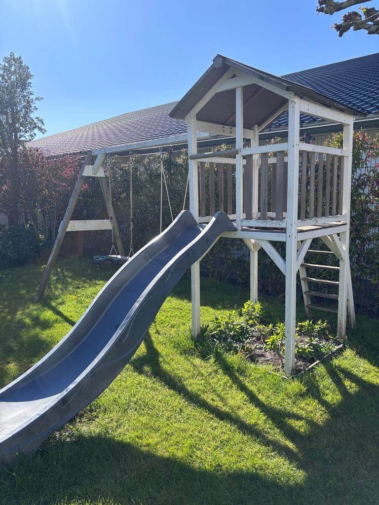 Axi tuinset kids met twee schommels en een glijbaan, Ophalen, Gebruikt, Glijbaan