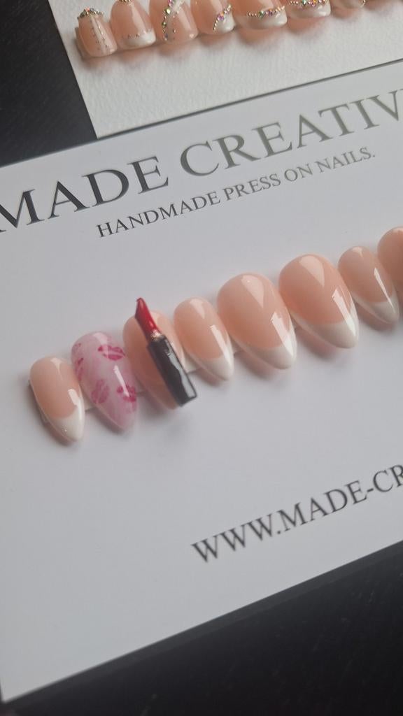 2x press on nails maat M, Ophalen of Verzenden, Nieuw, Handen en Nagels