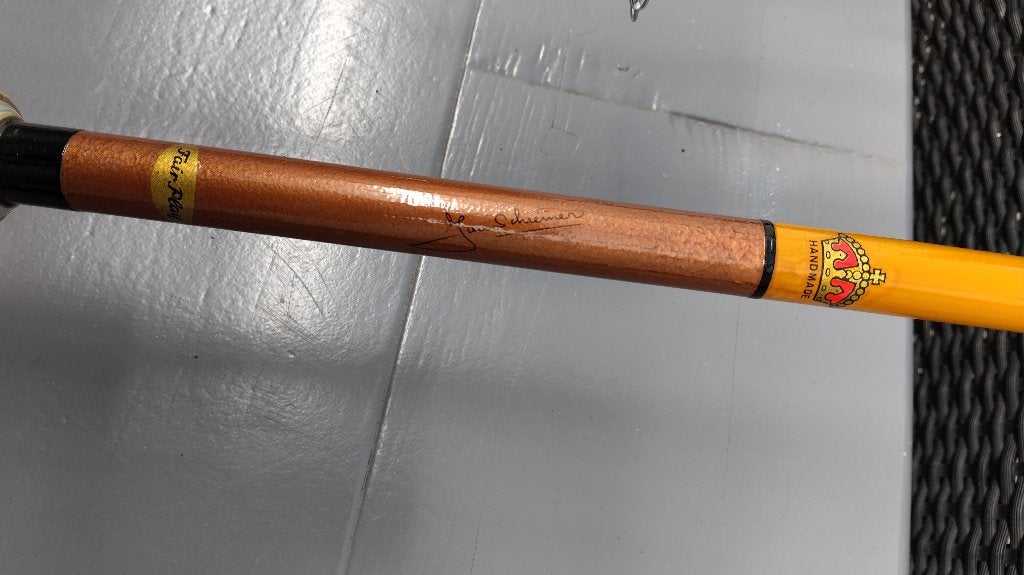 Vintage karperhengel, Handmade Jan Schreiner Fairplay, 334cm, Ophalen, Zo goed als nieuw, Werphengel