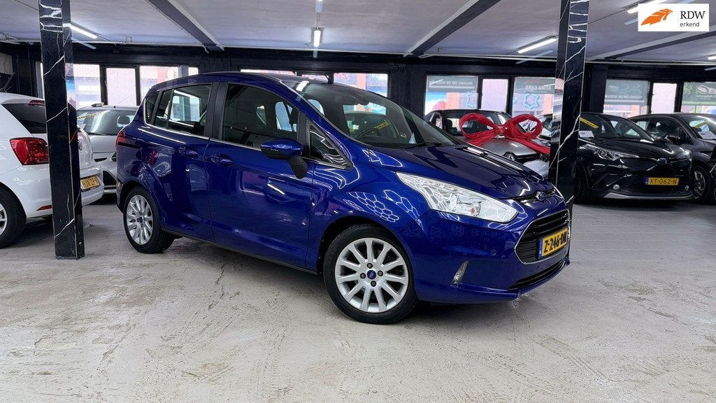 Ford B-Max 1.6 TI-VCT Titanium Automaat | Camera | Trekhaak, Auto's, Ford, Gebruikt, 4 cilinders, Leder en Stof, 480 kg
