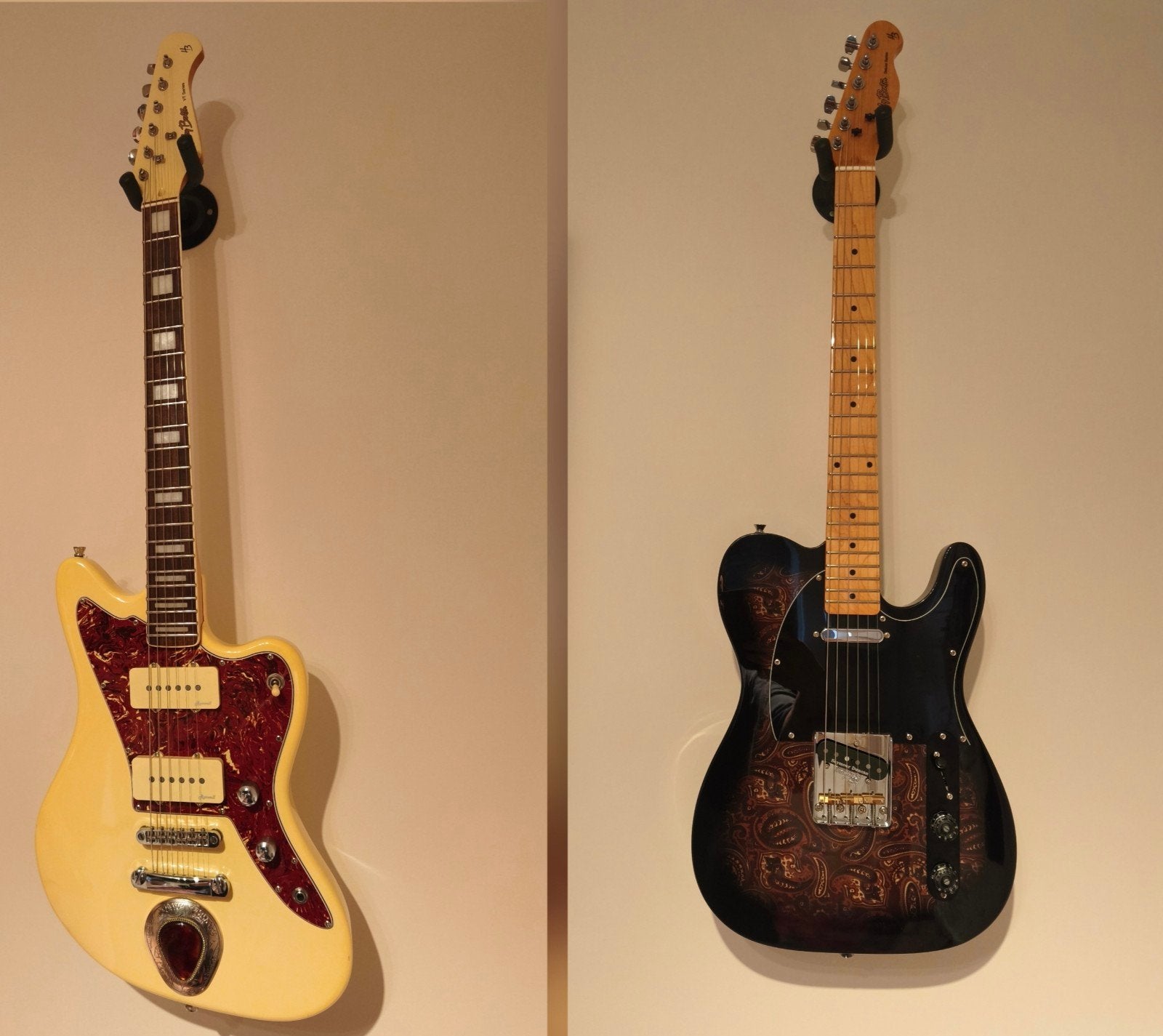 Harley Benton Ja 60 OW / HB TE-70 Black Paisley, Ophalen of Verzenden, Zo goed als nieuw, Solid body, Overige merken