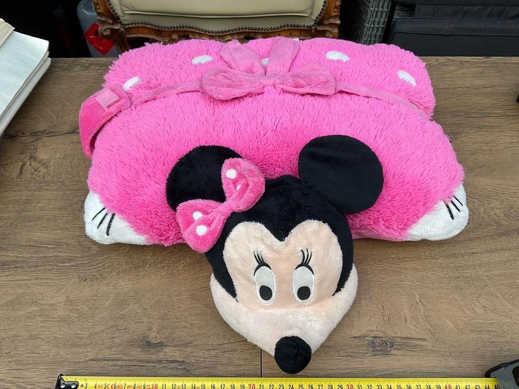 Zgan, niet kapot, Disney Minnie Mouse kussen Pillow Pets, Ophalen, Mickey Mouse, Zo goed als nieuw, Kleding of Textiel