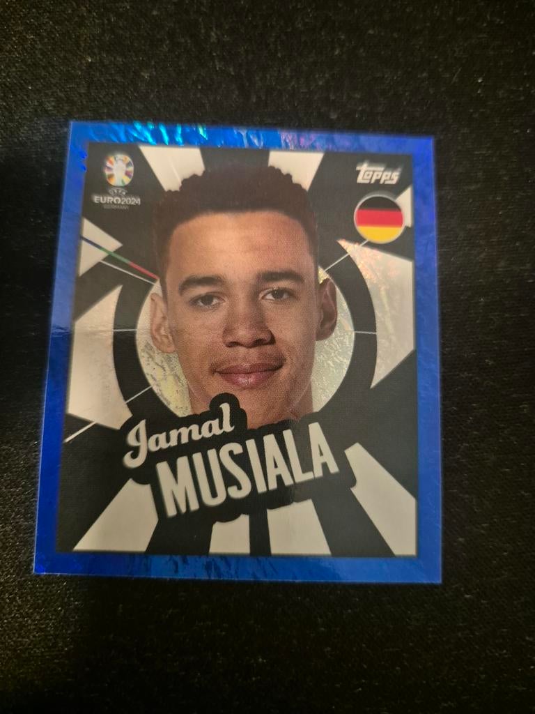 Topps Euro 2024 Blue Paralell Musiala, Verzenden, Nieuw, Plaatje