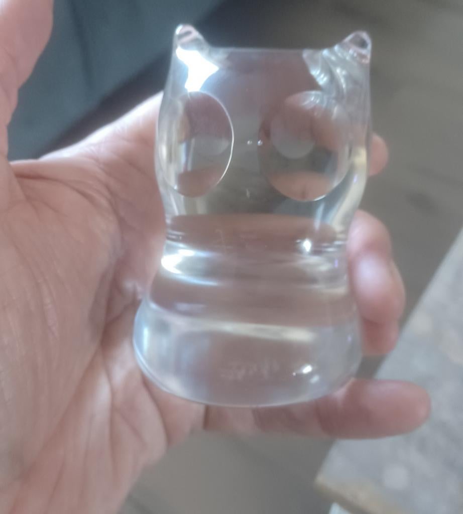 Spode Kristal glas uil glaskunst Uil met ogen Art, Ophalen of Verzenden