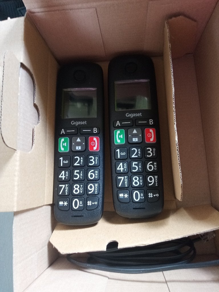 Gigaset E290 Duo Dect Telefoon met Grote Toetsen, Ophalen of Verzenden, Nieuw, 2 handsets, Stralingsarm