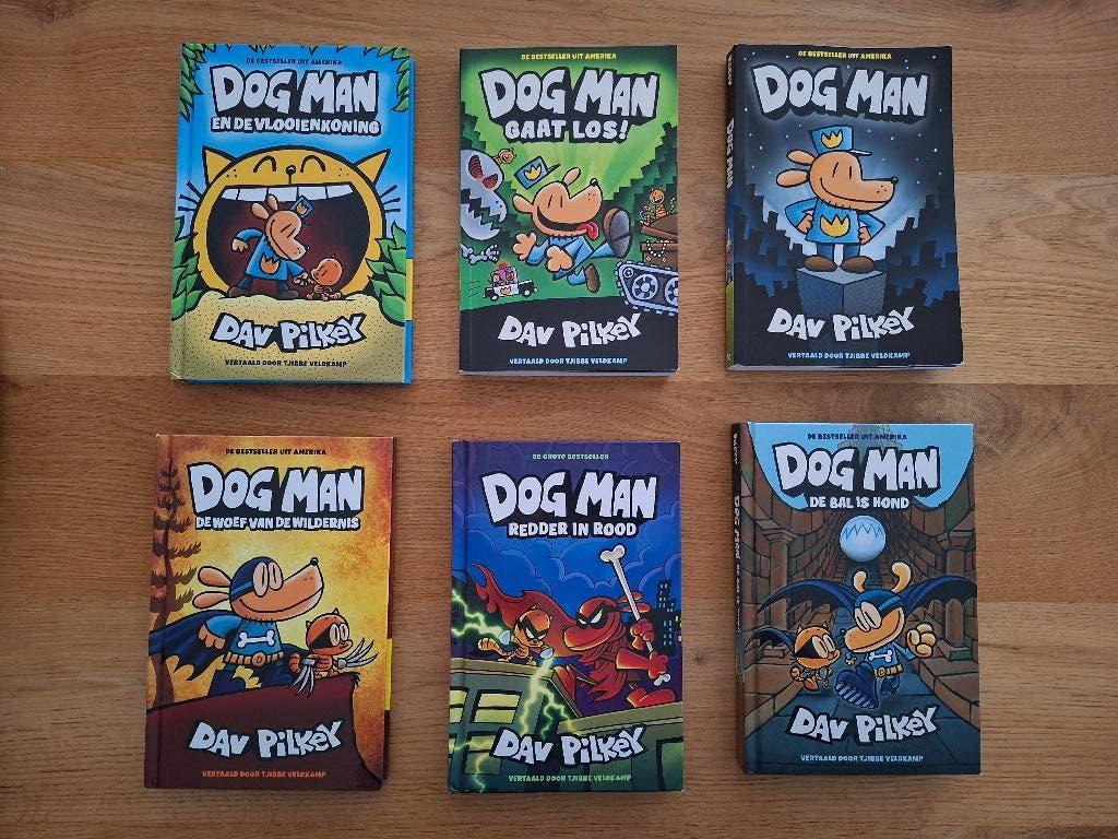 Dogman (NL) leesboeken, Boeken, Kinderboeken | Jeugd | onder 10 jaar, Ophalen of Verzenden, Zo goed als nieuw, Dav Pilkey, Fictie algemeen