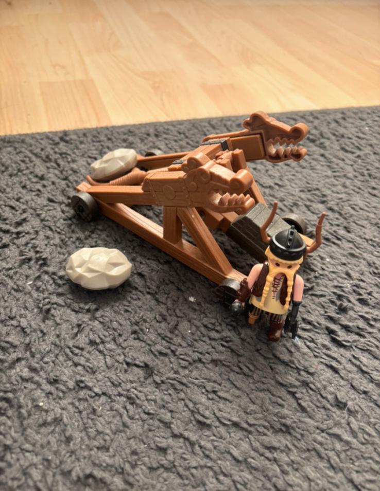 Playmobil 9245 Rochel met katapult - Hoe tem je een draak, Ophalen of Verzenden, Zo goed als nieuw