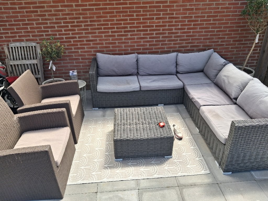 Loungeset, Ophalen, Kunststof, Gebruikt, Bank