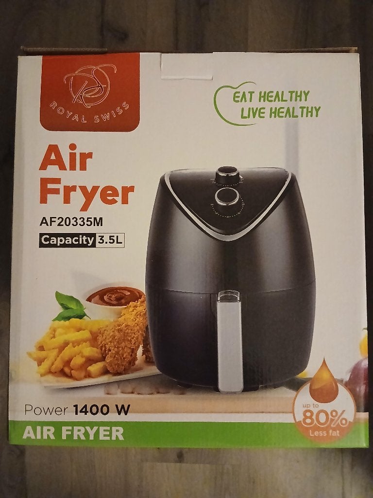 Airfryer Royal Swiss, Ophalen, Nieuw, Airfryer, 1500 gram of meer