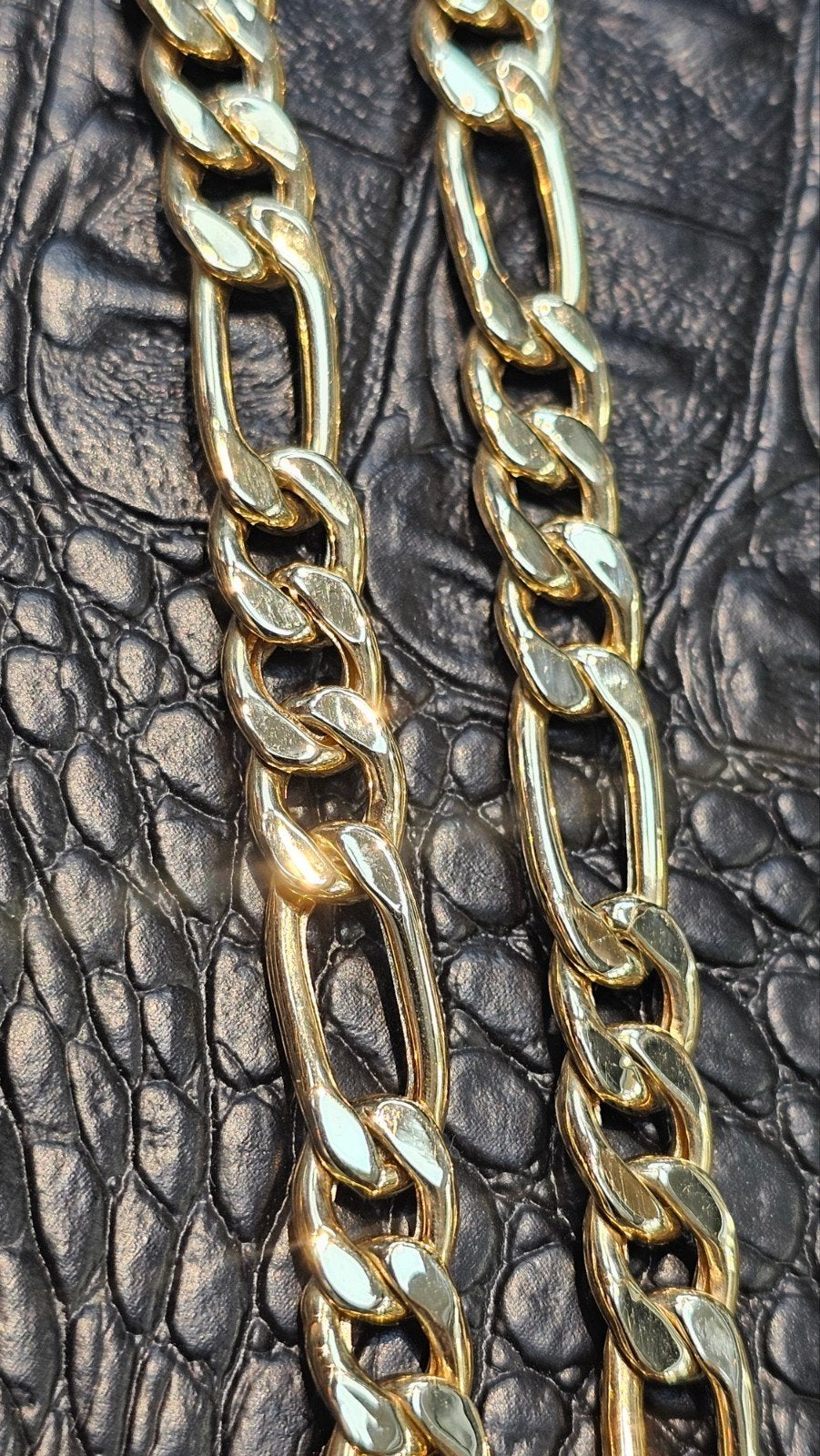 Prachtige Figaro 14k gouden ketting 60cm lang, Ophalen of Verzenden, Nieuw, Goud, Goud