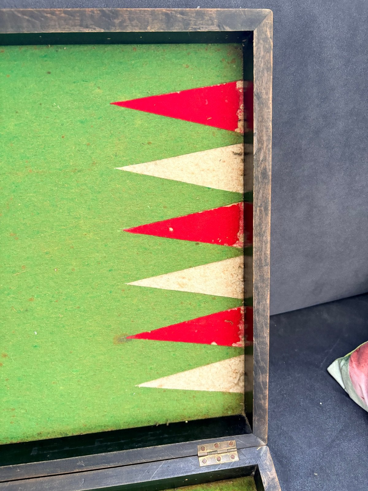 Vintage Schaak- en Backgammonspel in Houten Koffer, Een of twee spelers, Ophalen of Verzenden, Gebruikt