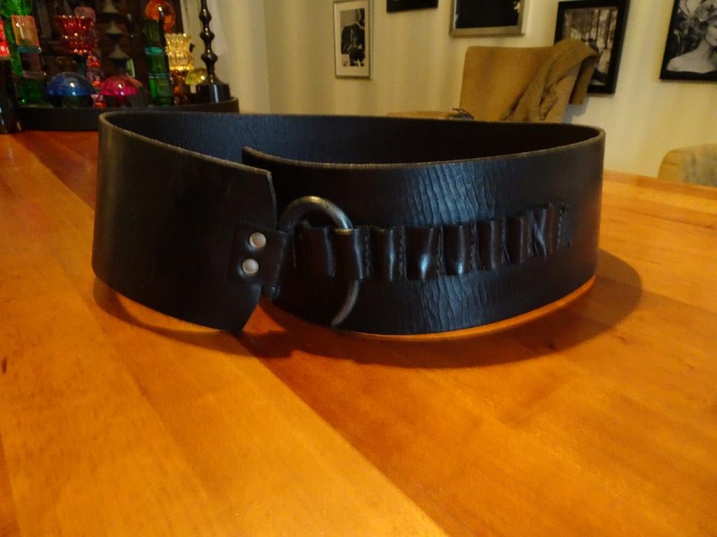 ERNY VAN REIJMERSDAL bruine brede leren riem, Echt leder, Ophalen of Verzenden, ERNY VAN REIJMERSDAL, Bruin